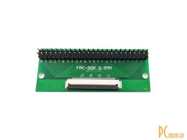 FFC/FPC-50P-0.5 Макетная плата переходник FFC 50pin шаг 0.5мм на DIP 2.54 прямые пины